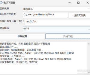 歌词批量一键下载程序，支持从网易云、酷狗、QQ音乐、酷我搜索